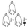 Square Hole Adapter Joint Mortiser Bit Sturdy Clamp Adjustable from 1.5-2.2inch for Bench Drill or Hand Drill