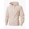 Men'sCoral Fleece Lined Long Sleeve Sweatshirt Warm Casual Streetwear Coat With Pocket