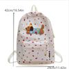 Cute Dachshund Polka Dot Backpack Large-Capacity Casual Student Schoolbag  Delicate Personality Trendy Travel Bag Gifts