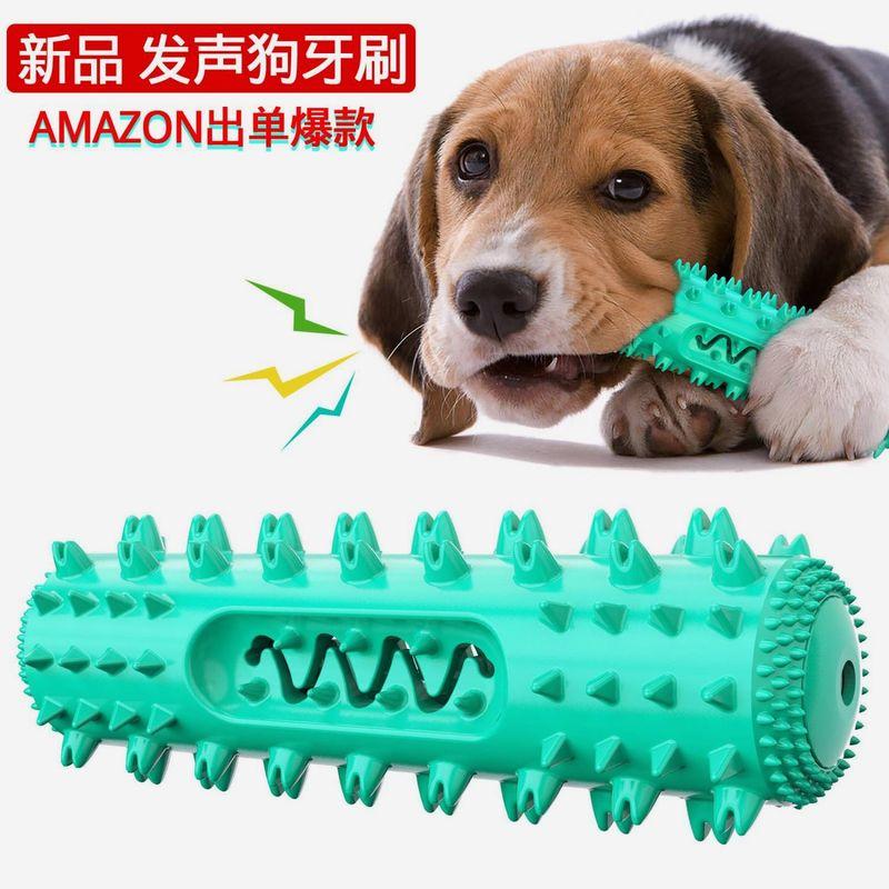 

Pet Supplies New Amazon Hot Selling Sound Toys Pet Dog Molar Rod Dog Vent the Toy Dog Toothbrush Green