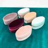 Oval Velvet Goose Egg Jewelry Box for Rings, Earrings, Necklaces, and Accessories - Portable and In Stock