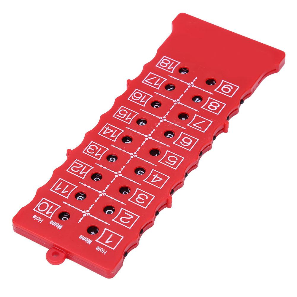 

Портативное табло для гольфа из АБС-пластика, полосового типа, 18 лунок, счетчик очков, для тренировок