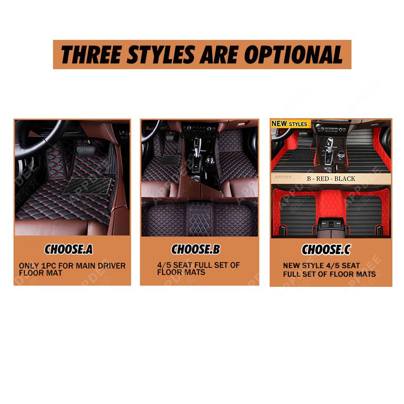 APPDEE Car floor mats for Mitsubishi outlander (FIVE SEAT) 2008 2009 2010 2011 2012  auto foot Pads automobile