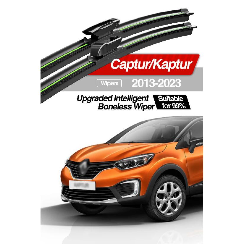 Für Renault Captur Kaptur 2013-2023 Frontscheibenwischerblätter 2x Windschutzscheibenfenster Zubehör 2014 2015 2016 2017 2019 2021