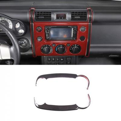 Carbon Fiber ABS Navigation Side Trim Cover Trim For Toyota FJ Cruiser 2007-
