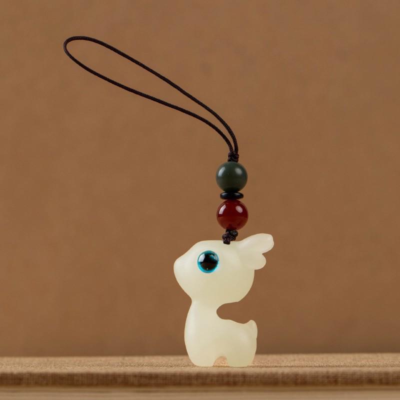 Luminous Little Deer Keychain Pendant - Cute Travel Safe Ornament for Men & Women