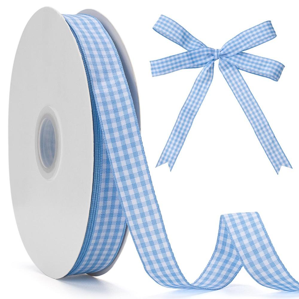 2CM Plaid Ribbon 50 Yard Korean Ribbons Creative Roll of Satin Ribbon Party Decoration
