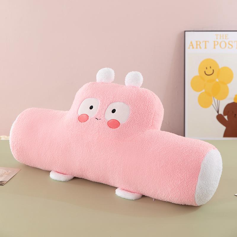 Car waist long plush large cushion car waist pillow nap pillow bedside sleeping pillow