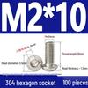 ISO7380 Stainless Steel Hex Drive Dome Head Screws - M2 to M16