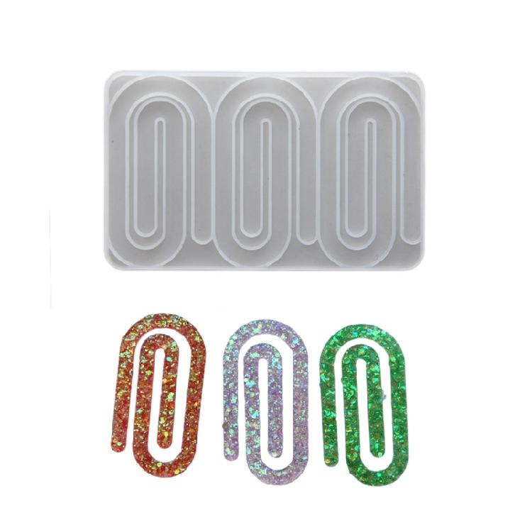 

Silicone Pendant Molds Earrings Moulds Paper Clip Shape Jewelry Pendant Moulds Earring Making Mold for Making Earring 1