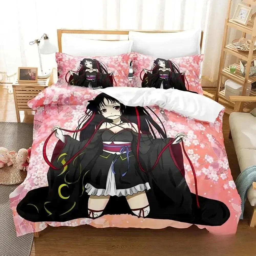 New Anime Unbreakable Machine-Dol Beding Set Printed With Pilowcase Bed Soft Duvet Cover Soft Single Double Quen Super King-Sized Dimensionsd