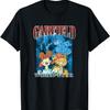 Garfield H8 Mundaze World Tour Front and Back Cartoon Cat T-Shirt