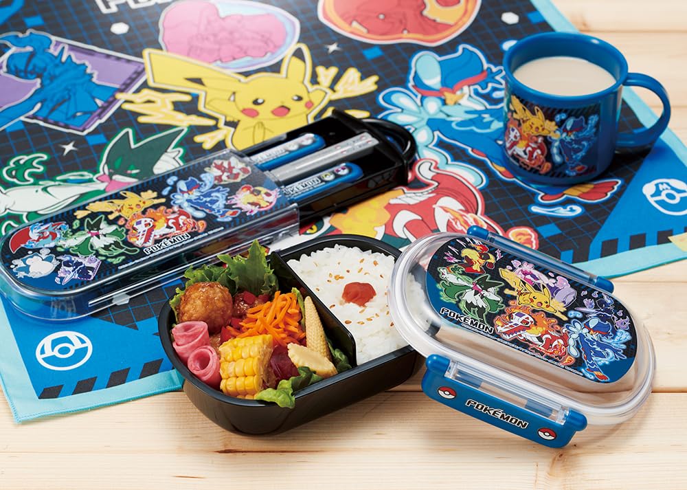 Skater Lunch Cloth for Made in Size Kids, 43x43cm, Japan, Pokemon, 25, Boys, KB4-A