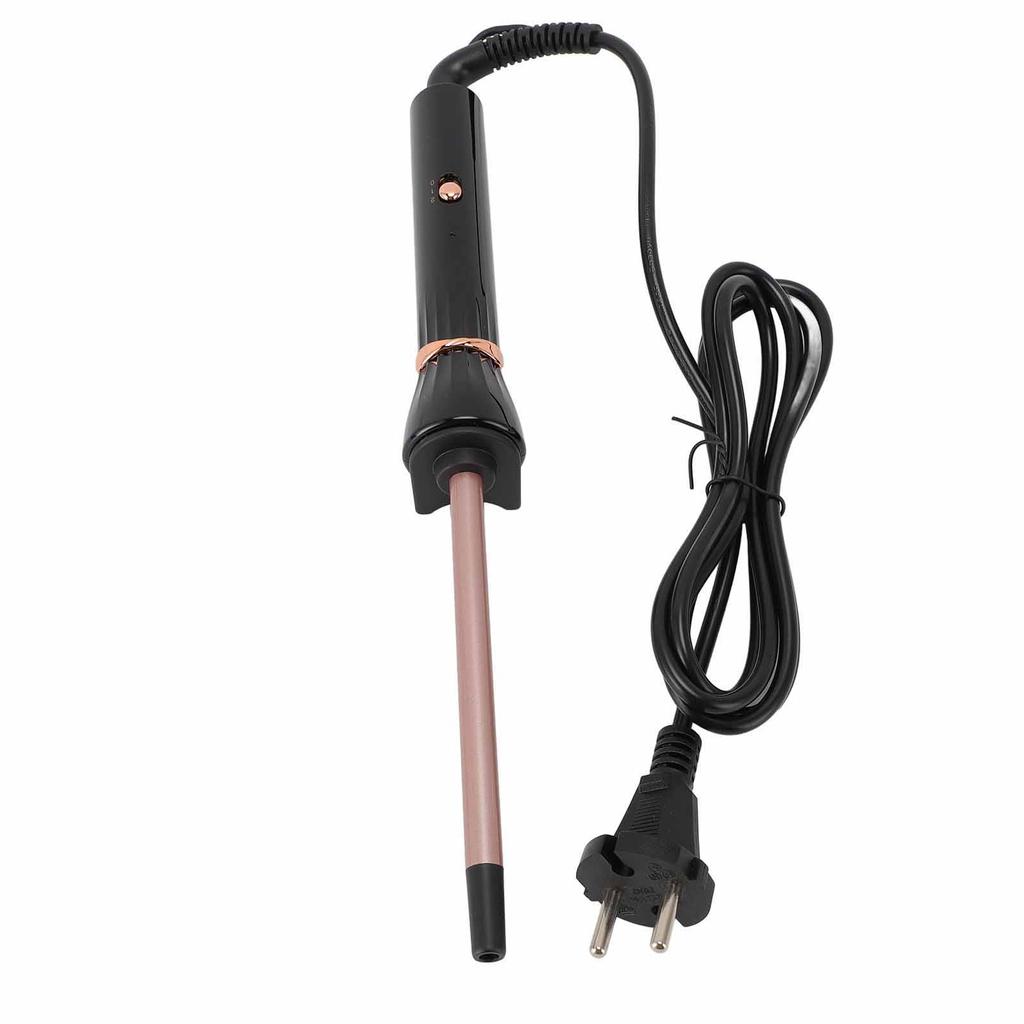 9mm Skinny Curling Iron Fast Heating Negative Ion Ceramic Coating Anti Scald Portable Small Barrel Curling Iron EU Plug