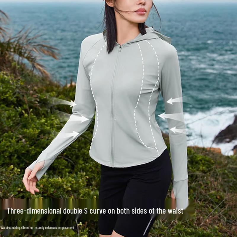 Pioneer Camp Women's Slim-Fit Hooded UV Protection Jacket
