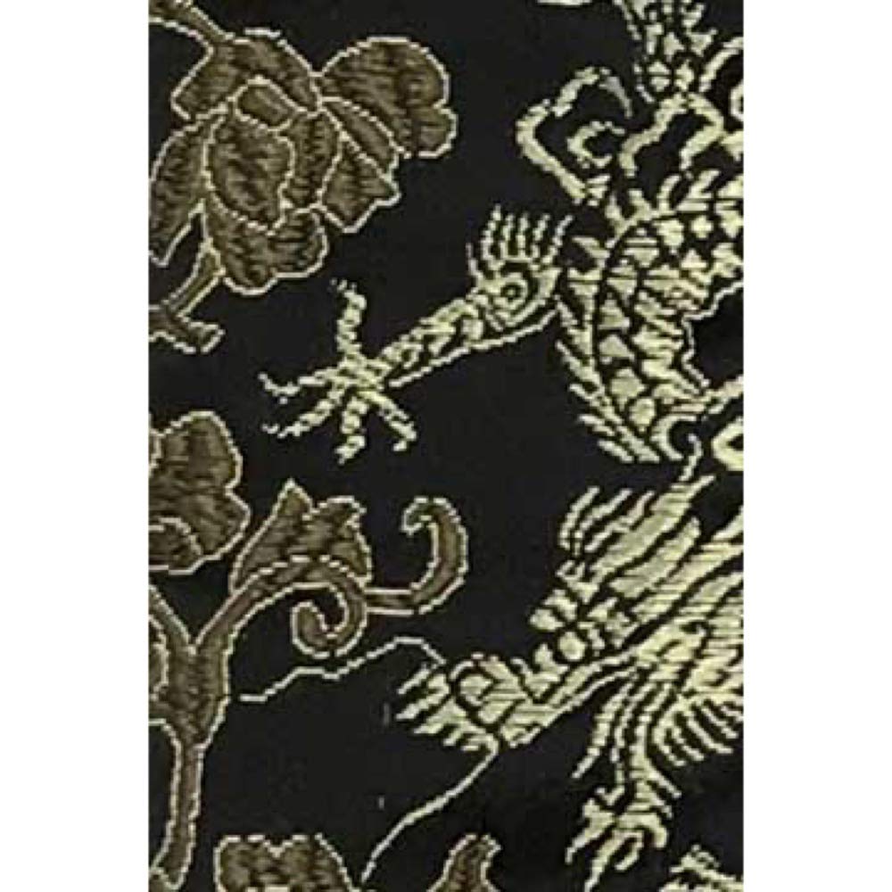 Spice Note Dragons Flowers Guitar Jacquard Made in Black & Strap, Fabric, Japan, (ES-PJ50DF/BLK) (Total Length 820mm-1450mm)