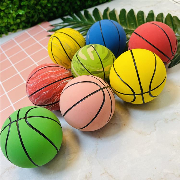 Mini Ballon de Basket-ball en Caoutchouc Haute Élasticité 6 cm pour Enfants - Jouet Anti-Stress