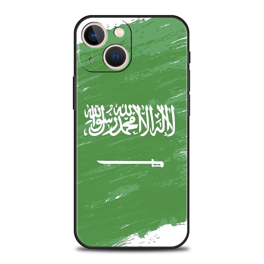 

Чехол для телефона с флагом Королевства Саудовская Аравия для iPhone 16 13 15 14 12 11 Pro MAX XR X SE XS 7 8 Plus Мягкий корпус из ТПУ iPhone 14Pro Max