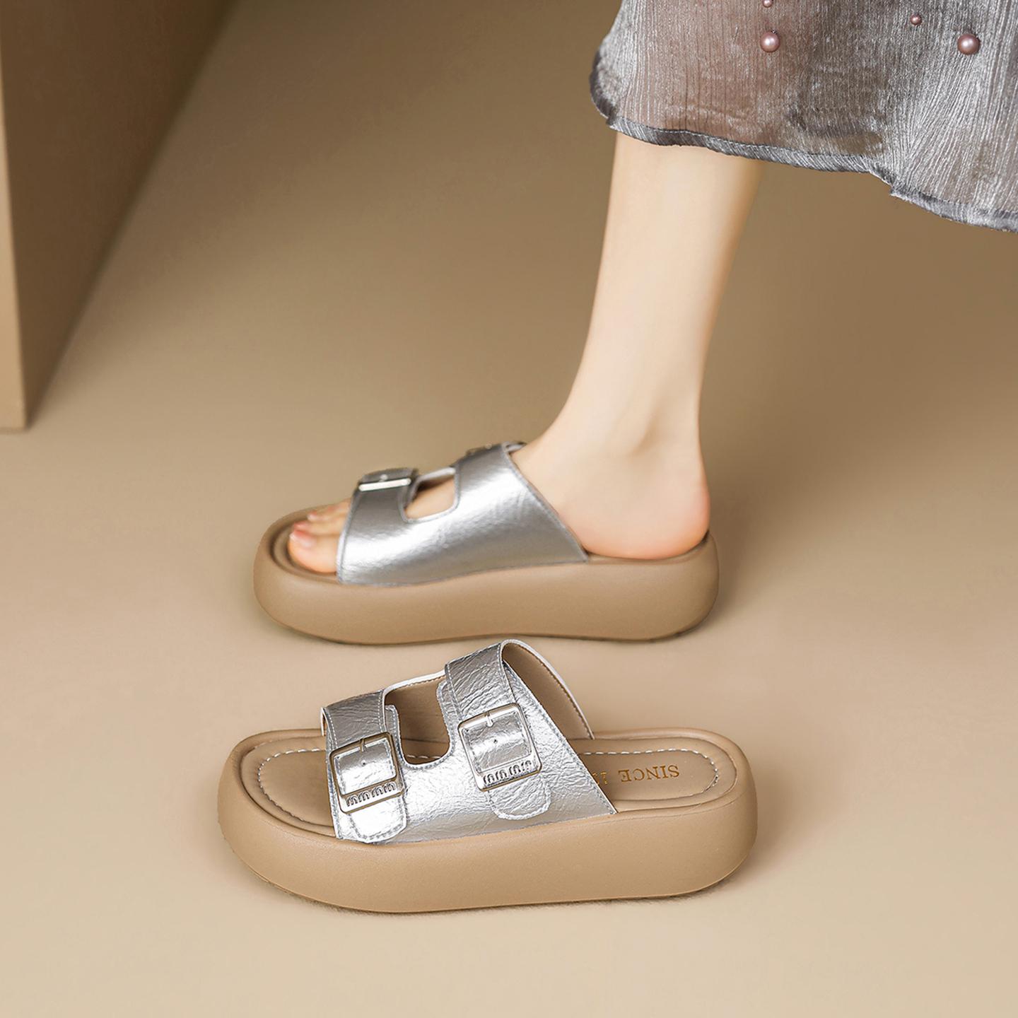 

Women s Summer Women s Shoes Versatile Thick Soled Slippers 40