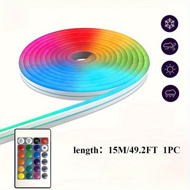 

Neon LED Rope Lights For Bedroom Flexible LED Light RGB flexible light configuration With Remote And APP Control