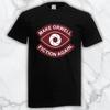 Make Orwell Fiction Again Herren Schwarz Grafik T-Shirt Kostenloser Versand
