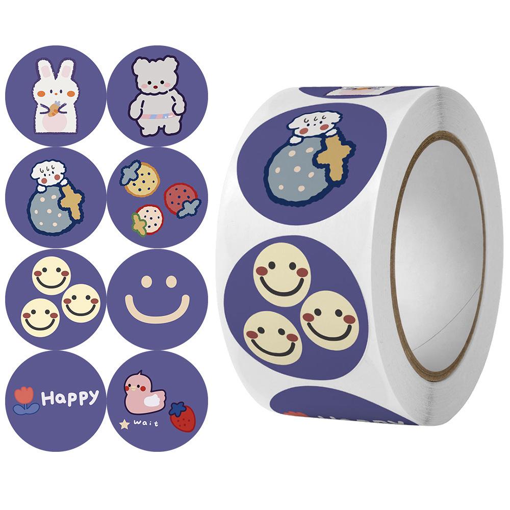 High-Standard 500Pcs/Roll High-Standard Reward Premium-Quality Stickers Top-Grade For Youngsters Top-Grade Children Superior-Grade Kindergarten