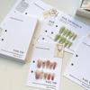 10Pcs Press-On Nail Packaging Display With Tie Bags Handmade False Nail Design Swatch Show Card Manicure Sample Display Salon