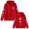 Wikinger Runen Kompass Reißverschluss Hoodie Herren Gothic Rock Übergroß Zip Up Jacke Herren Damen Freizeit Sweatshirts