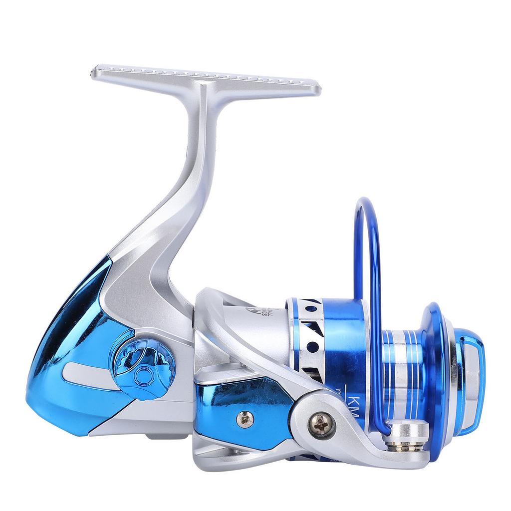 Metal Spinning Reel 13 Bearings 5.2:1 Gear Ratio Left Right Interchangeable Fishing WheelKM4000