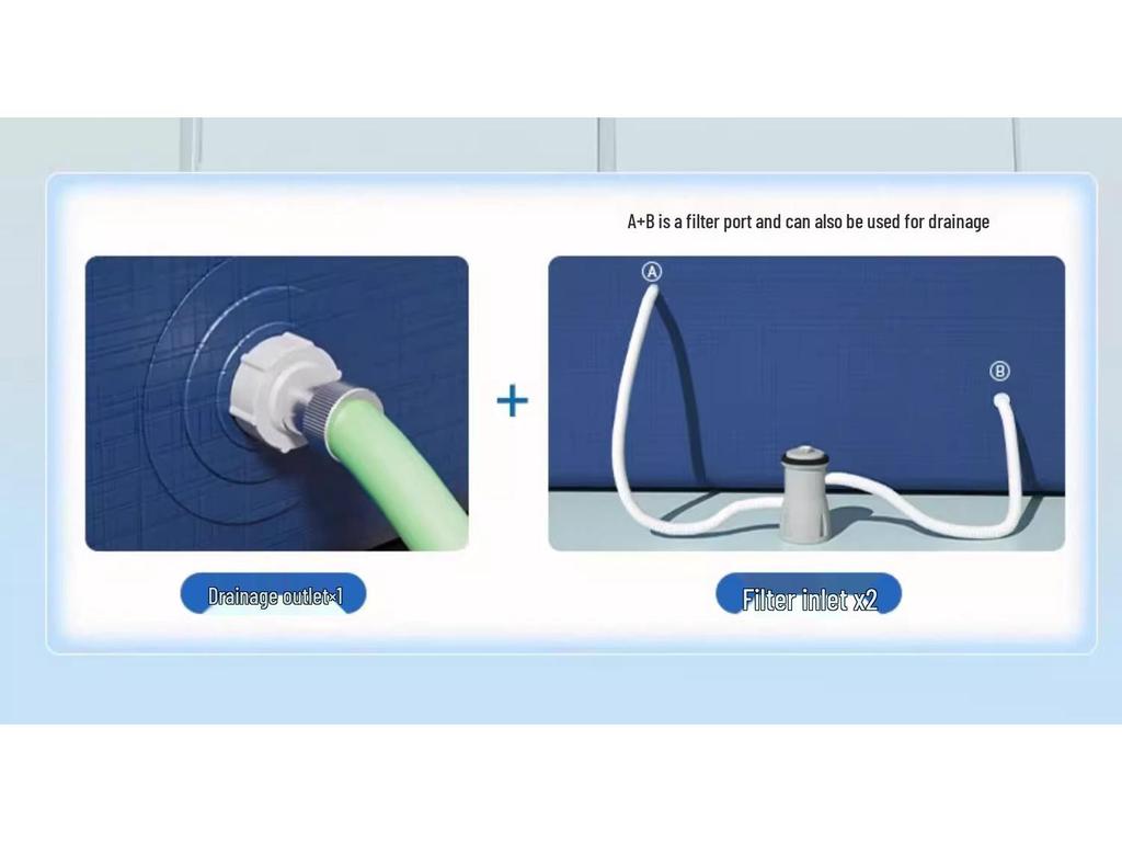 Bestway Inflatable Family Frame Pool for Children & Babies - Outdoor Folding Fish Pond