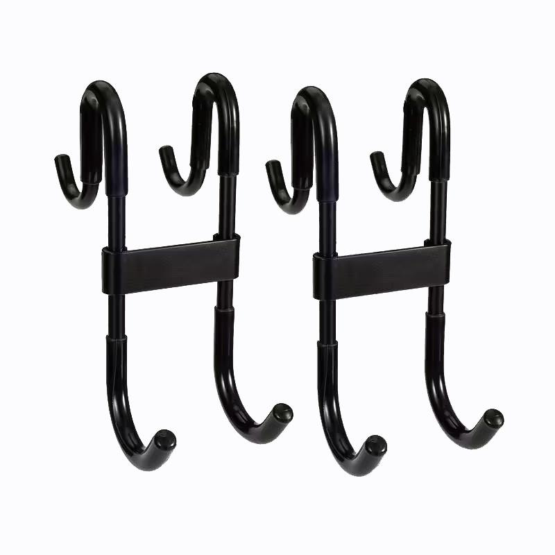 Multifunctional Shower Door Hook Fashion Plastic Door Mount Hanging Hook for Clothes Coat Towel Bathroom Shower Glass Door Accessory