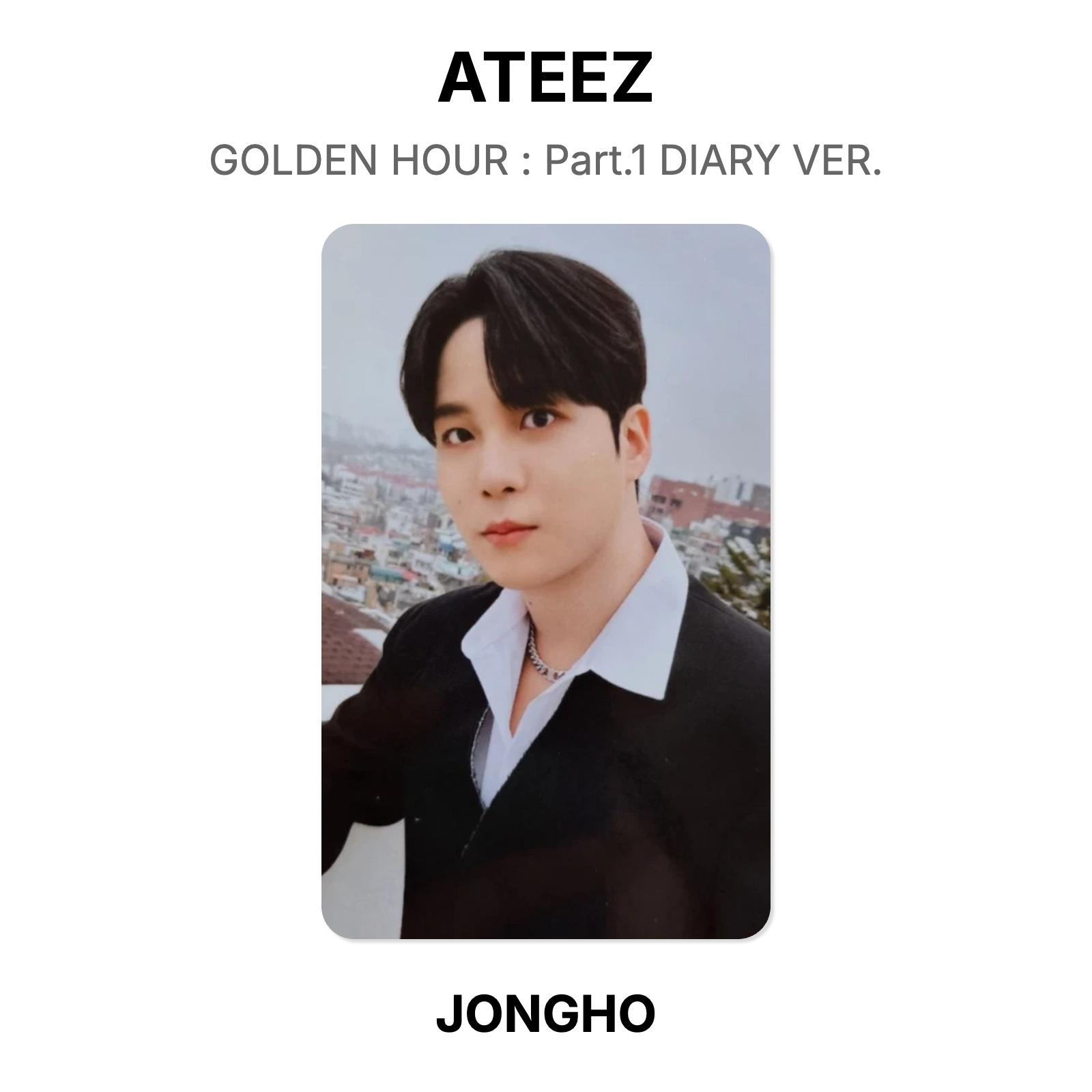 ATEEZ GOLDEN HOUR : Part.1 DIARY VER. Official Photocard JONGHO