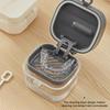 Multi Functional Denture Cleaning Box Portable Bathroom Washing Denture Cleaner Storage Box Denture Cleaning Soaking Box
