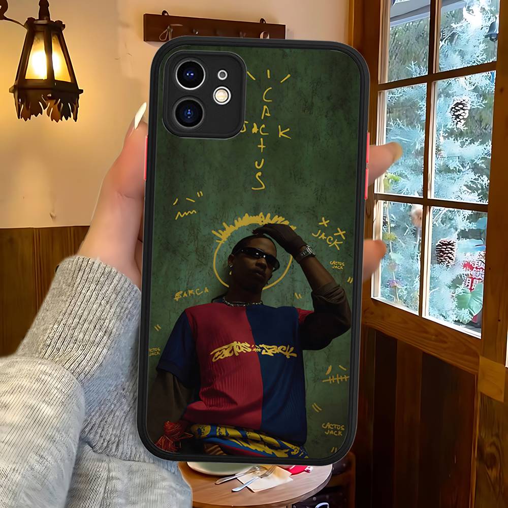 

T-Travis S-ScottS Singer Phone Case For IPhone 16e 16 15 14 13 12 11 Pro Max X XS MAX Plus Spuerstar Matte Cover iphone 11pro