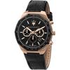 Stile Black Leather Gents Quartz Chronograph with Date R8871642001