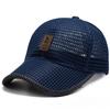 For Baseball Cap Mesh Breathable Men Women Adjustable Stretch Fit Duckbill Sun Hat