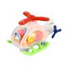 Transparent Toy Helicopter for Kids for Toddlers 1-3 Electric Toy Helicopter red