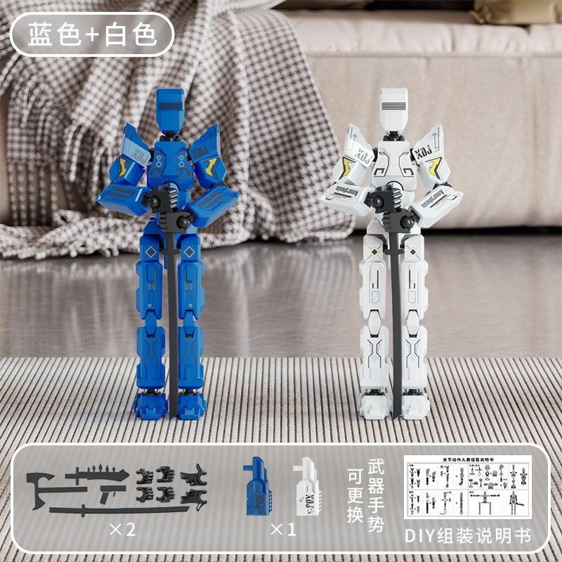3D Printed Multi-Jointed Movable Lucky 13 Action Figures Full Body Assembly Completed Action Figure Dummy Toys Birthday Gifts