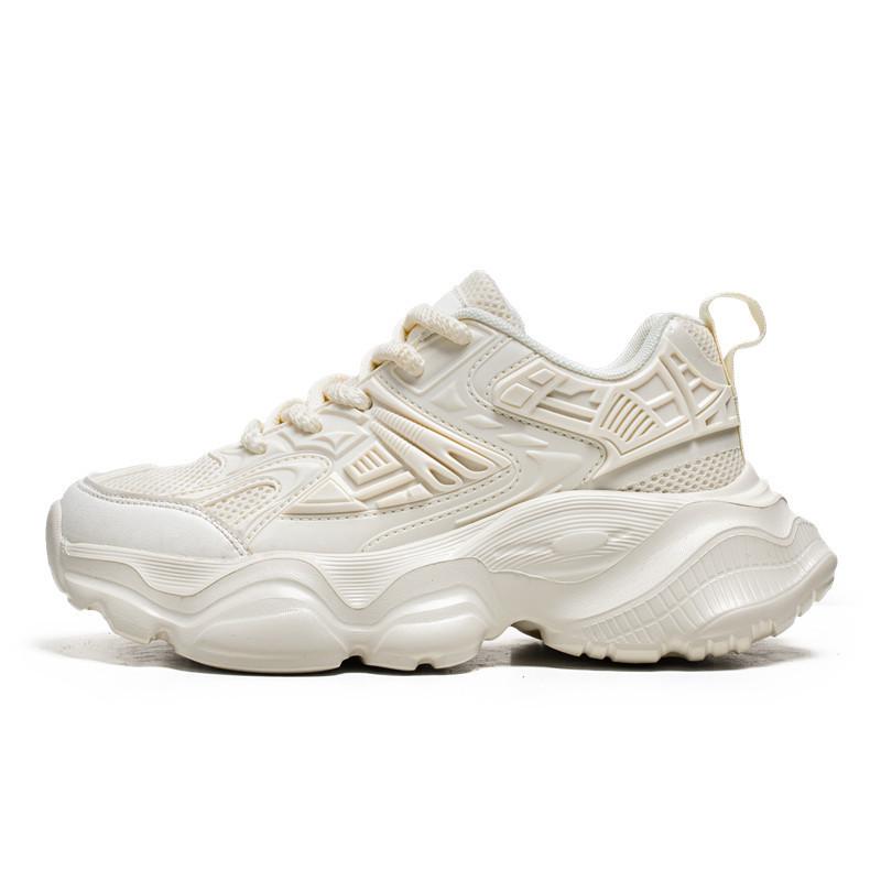 Men's shoes autumn Hong Kong style casual sports shoes youth outdoor running shock absorption thick sole heightening student dad tide shoes