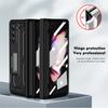Für Samsung Galaxy Z Fold 5 4 3 2 5G Rüstungs-Scharnier Versteckte Halterung PC-Handyhülle Displayschutzfolie Stoßfester Schutz Case