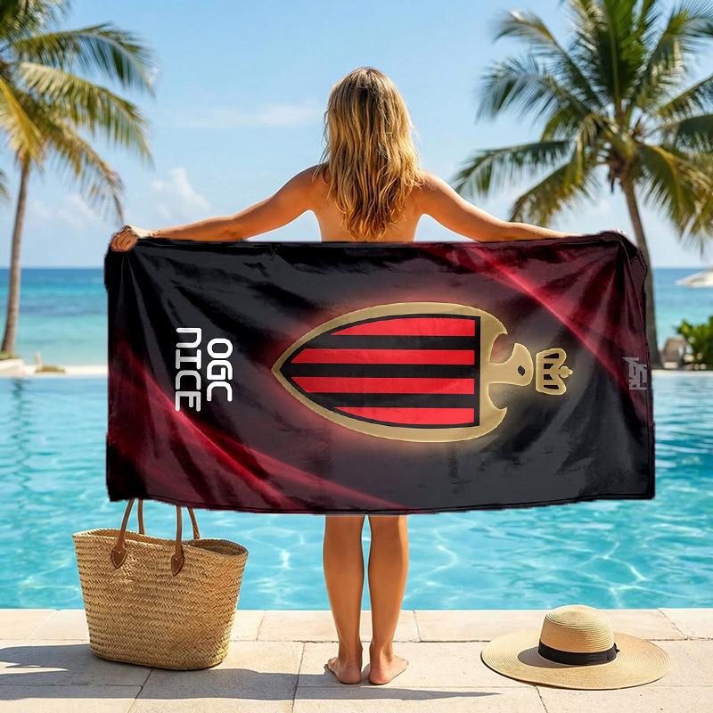 OGC Nice FC print Quick Dry Beach Towel Microfiber Absorbent Portable Travel Swimming Towel