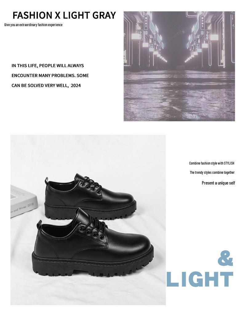 Herren Herbst 2024 Lässige Business Lederschuhe: Trendige wasserdichte Martin Boots im britischen Stil