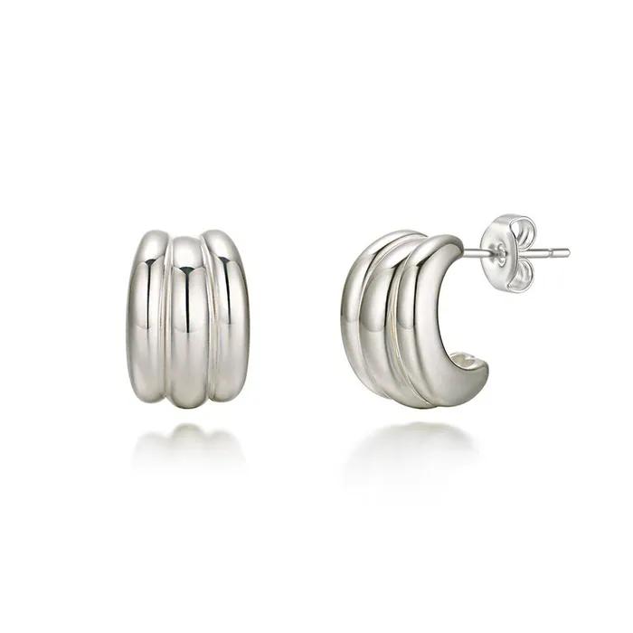 [Silver 925] Luev Triple Earrings