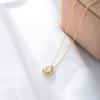 Fashion Jewelry Necklaces 925 Sterling Silver Diamond Necklace Water Drop Zircon Pendant Gold Plated Necklaces Women