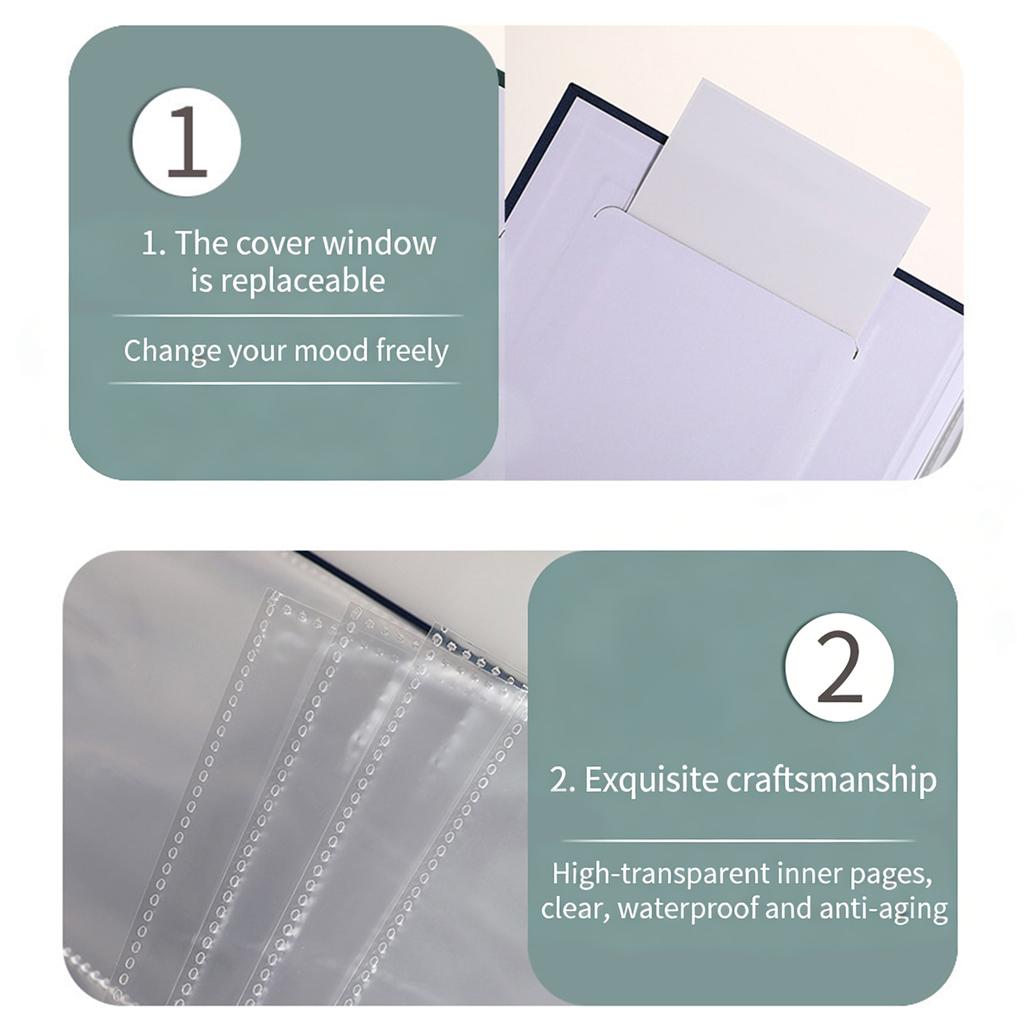 Elegant 4x6 Picture Album With Display Window And High Clarity Page Store 144 Photos For Home Wedding Parties Decors