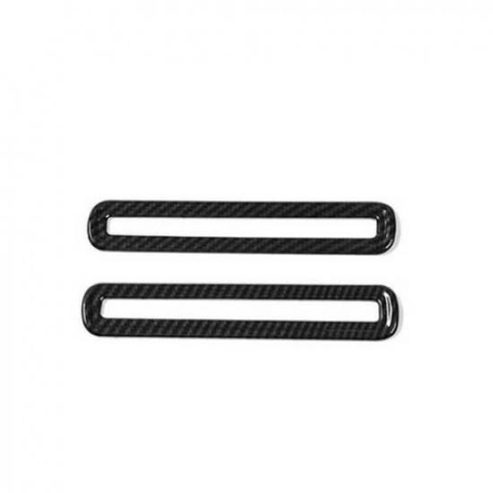 For Ford Mustang 2015- Carbon Fiber Inner Door Air Outlet Vent Cover Trim