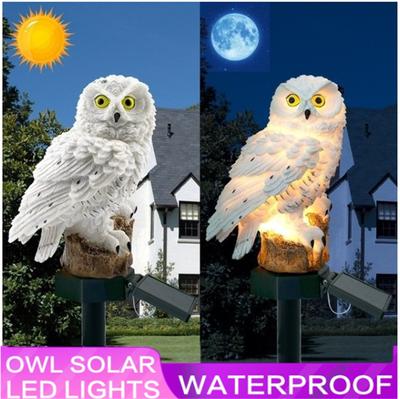 Solar Owl Lights, 1pcs Waterproof Solar LED Lights Garden Path Yard Lawn Owl Animal Decoration Lights