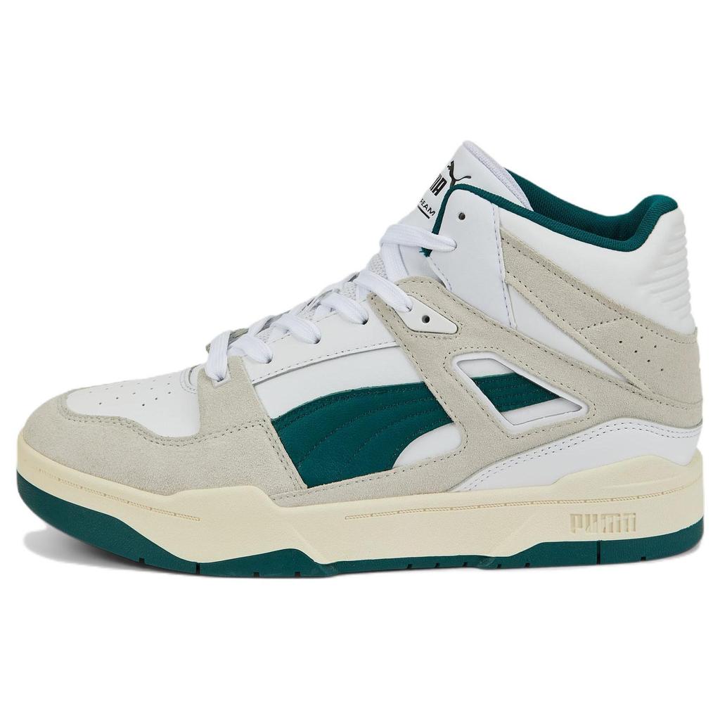 Puma Slipstream Mid Heritage White Green Unisex Sneakers 387998-02