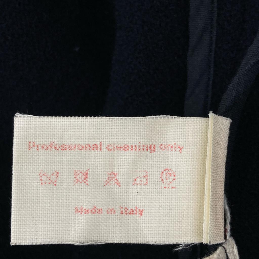 MARNI Navy wool short jacket with corsage Jacket 42 NavyUsed