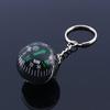 Creative Ball Compass Pendant Unisex Keychain Car Key Ring Hanging Decor Gift